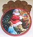 Gourmet Food : Scott's Cakes 1 lb. Christmas Ginger Snap Cookies in a Classic Santa Tin