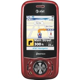 Pantech Matrix C740 Phone, Red (AT&T)
