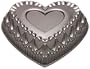 Wilton Dimensions Cast-Aluminum Nonstick Crown of Hearts Pan