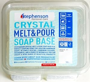 Amazon.com: 2lb Clear Stephenson Melt and Pour Soap Base (Crystal ST