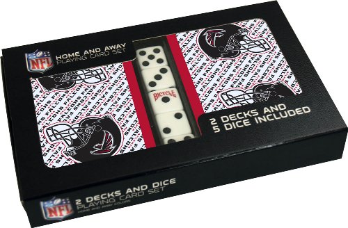 Bicycle Atlanta Falcons 2-Deck Playing Cards with Dice Set