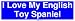 I Love My English Toy Spaniel Large Bumper Sticker