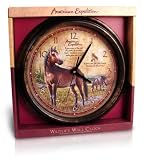 American Expedition Mustang Horse Wall Clock