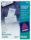 Avery Ink Jet Business Cards  2in x 3.5in (Gray)