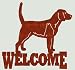 Beagle Welcome Sign Metal
