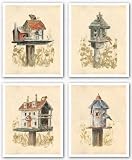 Birdhouse Collection Ensemble de Barbie White Tirages d'Art Poster