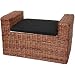Rush Grass Storage Bench Color: Dark Brown
