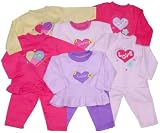 Infant Girls' Fleece Jogging Set with Assorted Designs