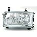 Scheinwerfer H4, passend f�r VW T4 Mod. Bj. 9/90-8/03 mit kurzem Vorderwagen / Linke Seite (Fahrerseite).