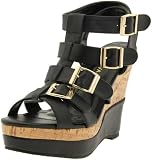 Wild Diva Womens Union-01 Wedge Sandal Sandals