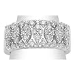 14K White Gold Diamond Ring/Band - 1.00 Ct.