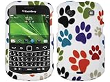 Zebra Dog Paws Crystal 2D Hard Case Cover for Blackberry Bold 9900 9930