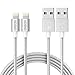 ONSON Lightning Cable,2Pack 10FT Extra Long Nylon Braided Charging Cord Data Sync Cable for iPhone 7/7 Plus,6/6S/6 Plus/6S Plus,5/5S/5C/SE,iPad,iPod Nano 7,iPod Touch (Silver+Gray)