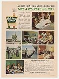 1966 Holiday Inn Take a Weekend Holiday 8 Photo Print Ad