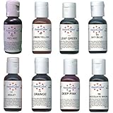 AmeriColor Soft Gel Paste Food Color, Junior Kit-8 assorted colors,0.75 oz bottles