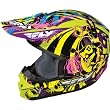 Fly Racing Kinetic Graphitti Youth Dirt Bike Motorcycle Helmet - Yellow/Purple/Pink