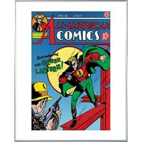 Green Lantern Poster Reproduction et Cadre (Plastique) - All American DC-Comics No. 16 (50 x 40cm)