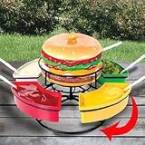 Revolving Burger Condiment Lazy Susan