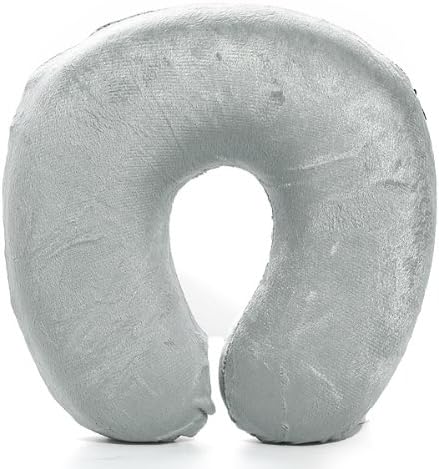 U Shaped Rest Memory Foam Comfort Neck Cushion Pillows-Grey