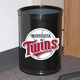 MLB Minnesota Twins Black Team Wastebasket