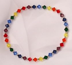 Chakra Bracelet - Swarovski Crystal and Sterling Silver
