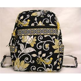 Vera Bradley Backpack Bag in Yellow Bird