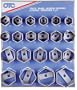 OTC 9850 6 Point Truck Wheel Bearing Locknut Display with 6 Point Sockets
