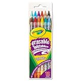 Crayola Products - Crayola - Twistables Erasable Colored Pencils, 12 Assorted Colors/Pack - Sold As 1 Pack - Erasable. - Built-in erasers. - Twistable with 12 colors. - Clear plastic barrels. -
