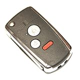 2 Buttons+panic Folding Remote Key Case for Honda Odyssey CRV FIT Pilot Ridgeline 