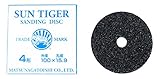 サンタイガー 印 サンディングディスクペーパー 粒度 20 砥材 CC 100x15.9穴 ファイバー厚  1ミリ 10枚入り