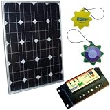 HQRP 50 Watt Monocrystalline Solar Panel