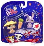 Littlest Pet Shop Assortment 'B' Series 1 Collectible Figure Dwarf Bunny and Bunny