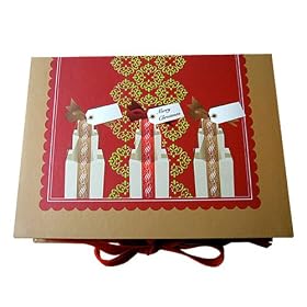 Signature Line Flocked Christmas Cards | Rungtong & Co. Stationery Line