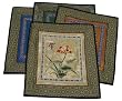 Chinese embroidery, hand embroidered - various color backgrounds, 10" x 11"