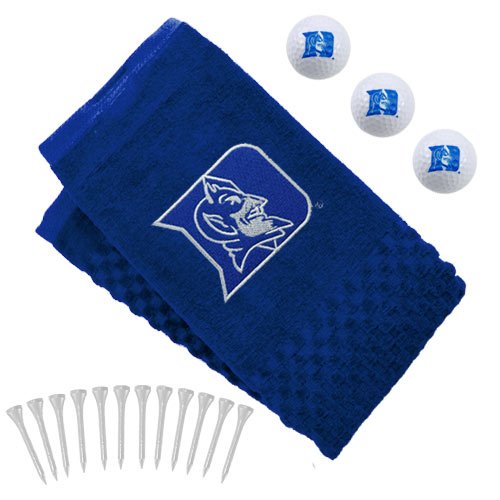 Duke Blue Devils Embroidered Golf Towel, Golf Balls Tees Gift Set