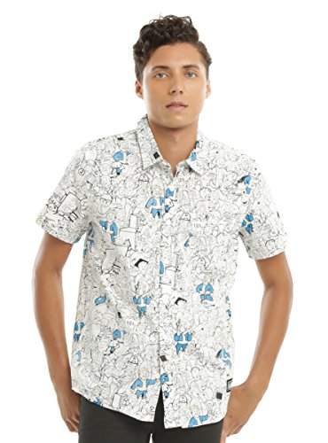 Fallout Vault Boy Short-Sleeved Woven Button-Up