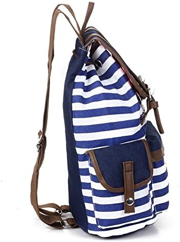 Enpi Canvas Backpack College Laptop Bag Girls Boys Students