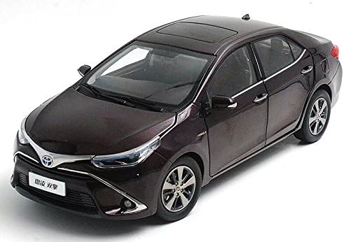 Toyota Levin Double Engine HEV Hybrid Electric Vehicle 2016 Scale 1:18 Diecast Model Car Purple