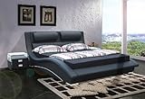 Napoli Contemporary Bed-black (Queen Size).