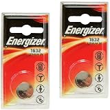 2 x Energizer CR1632 1632 3V Lithium Batteries