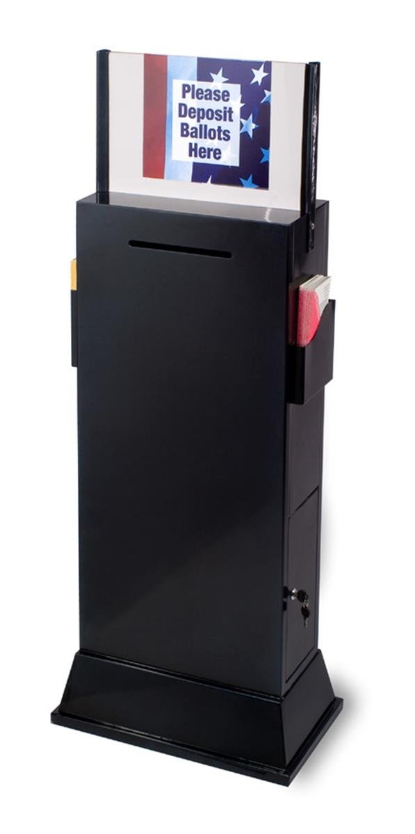Amazon.com : Displays2go Steel Floor-Standing Ballot Box with ...