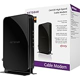NETGEAR DOCSIS 3.0 High Speed Cable Modem Certified for Comcast XFINITY, Time Warner Cable, Cox, Charter & more (CM500-100NAS)