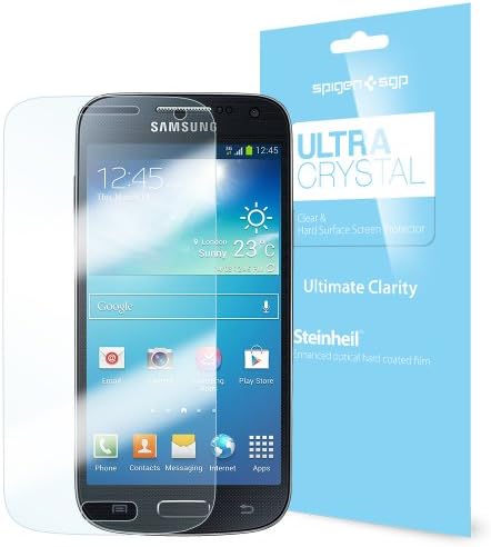 Galaxy S4 MINI Screen Protector, Spigen® Samsung Galaxy S4 Mini Screen Protector Clear [Ultra Crystal] Premium High Definition Crystal Clear Screen Protector for Galaxy S4 Mini i9195