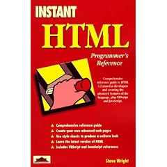 Instant HTML: Programmer's Reference