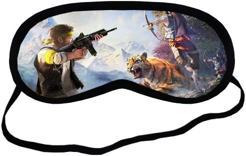 Video Game Far Cry 4 Sleeping Mask Comfortable Face Blindfold Cotton Soft Smooth Eyes Sleeping Mask Easy Carry For Travel or Office