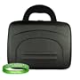Amazon Kindle DX Hard Shell SLEEVE CASE Cover Pouch Carrying Bag with Extra Accessories Pocket-- BLACK + Vangoddy Ink Pen & Laser Light Stylus Pen + Vangoddy tm, Live*Laugh*Love wrist band!!!