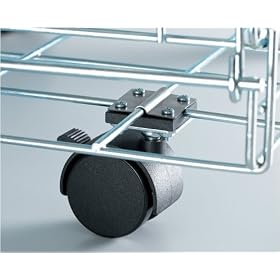 Midwest Universal Crate Casters (2 Pack)  - Attach anywhere two wires intersect.