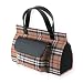 B19 Plaid w/ Pocket Handbag Sunglass Eyeglass Case (Tan)