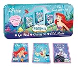 Little Mermaid 3-in-1 Card Game Set with Tin