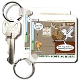 KNOTS Scouting Cartoon about Wildlife Management - Set Of 2 Key Chains